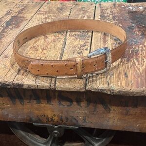 Men's Tony Lama Ostrich Belt